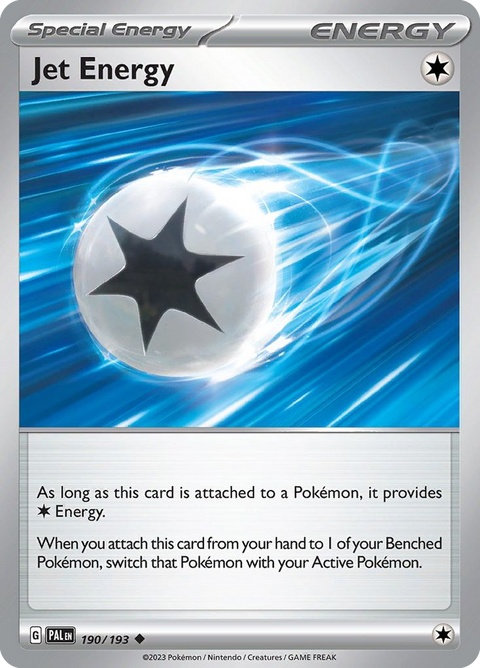 Jet Energy 190 Paldea Evolved Pokémon card