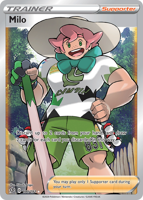 Milo 190 Rebel Clash Pokémon card