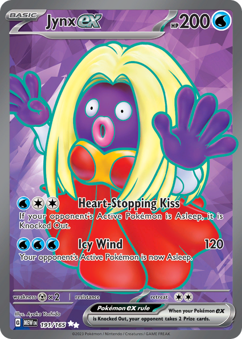 Jynx ex 191 151 Pokémon card