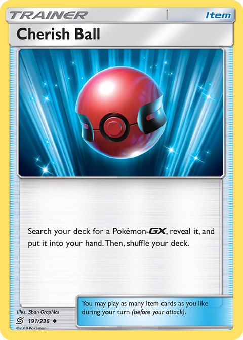 Cherish Ball 191 Unified Minds Pokémon card