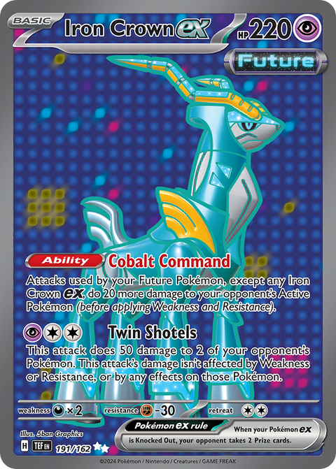 Iron Crown ex 191 Temporal Forces Pokémon card