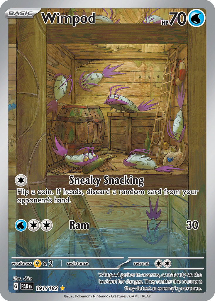 Wimpod 191 Paradox Rift Pokémon card