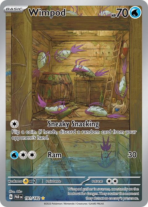 Wimpod 191 Paradox Rift Pokémon card