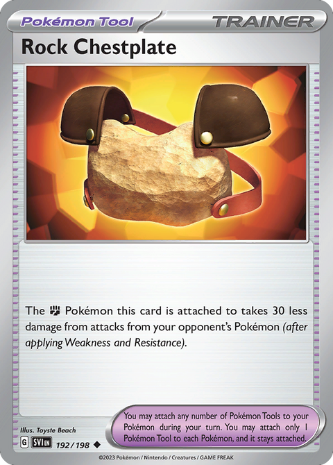 Rock Chestplate 192 Scarlet & Violet Pokémon card