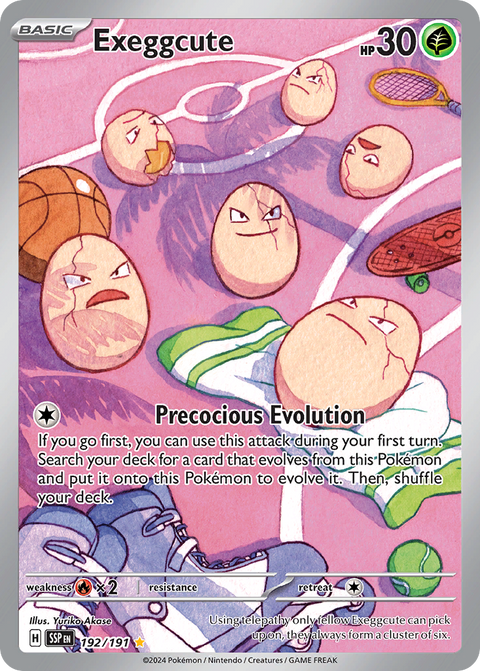 Exeggcute 192 Surging Sparks Pokémon card