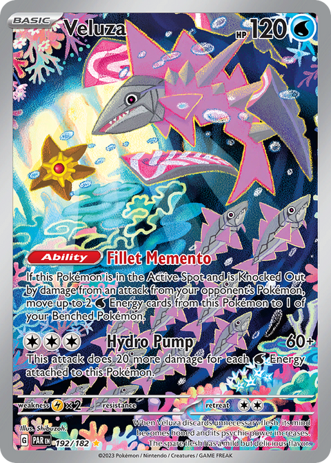 Veluza 192 Paradox Rift Pokémon card