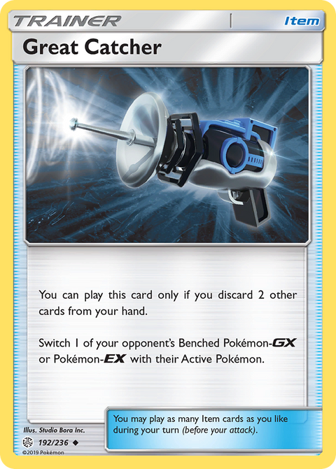 Great Catcher 192 Cosmic Eclipse Pokémon card