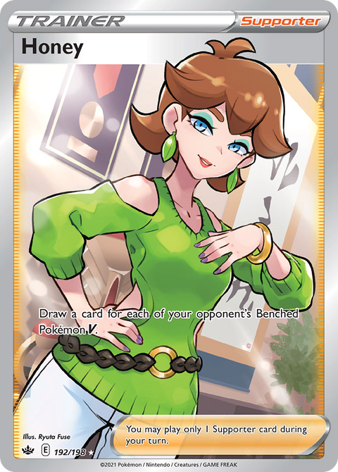 Honey 192 Chilling Reign Pokémon card
