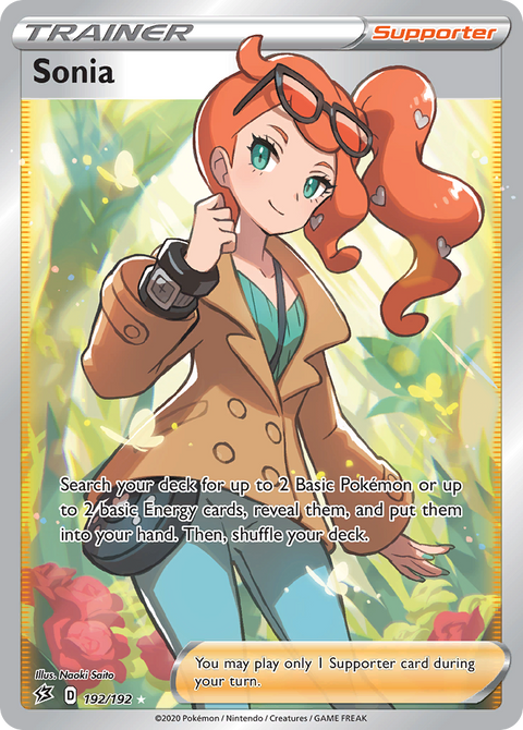 Sonia 192 Rebel Clash Pokémon card