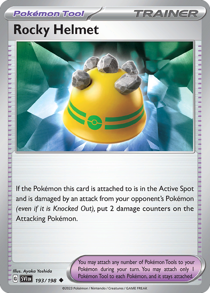Rocky Helmet 193 Scarlet & Violet Pokémon card
