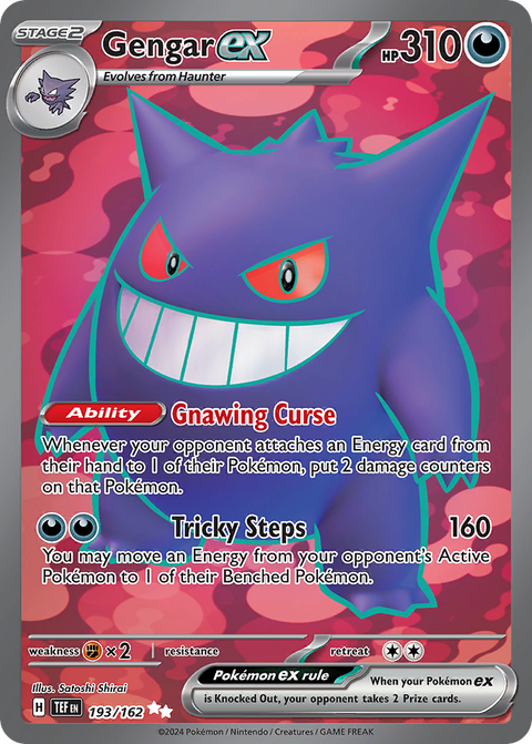 Gengar ex 193 Temporal Forces Pokémon card