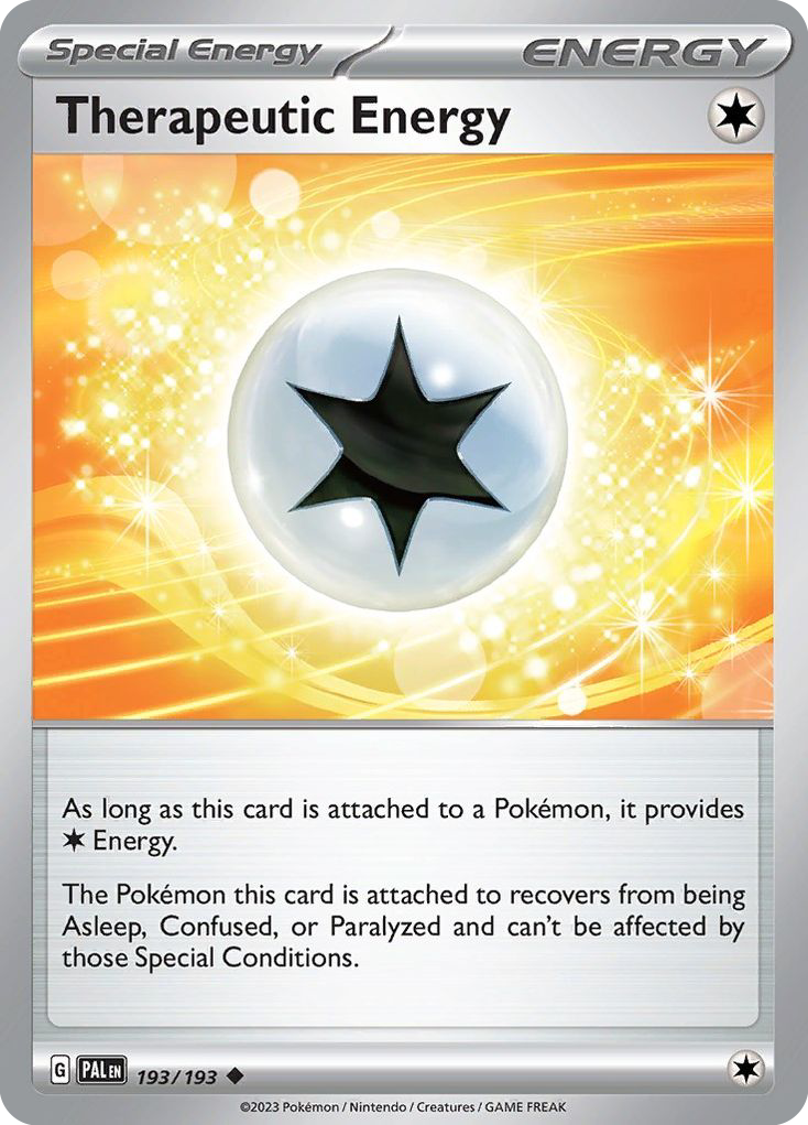 Therapeutic Energy 193 Paldea Evolved Pokémon card