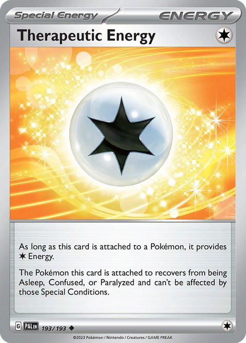 Therapeutic Energy 193 Paldea Evolved Pokémon card