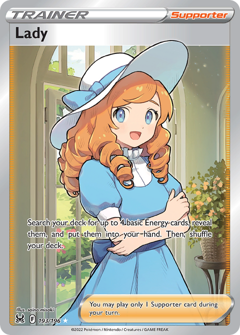 Lady 193 Lost Origin Pokémon card