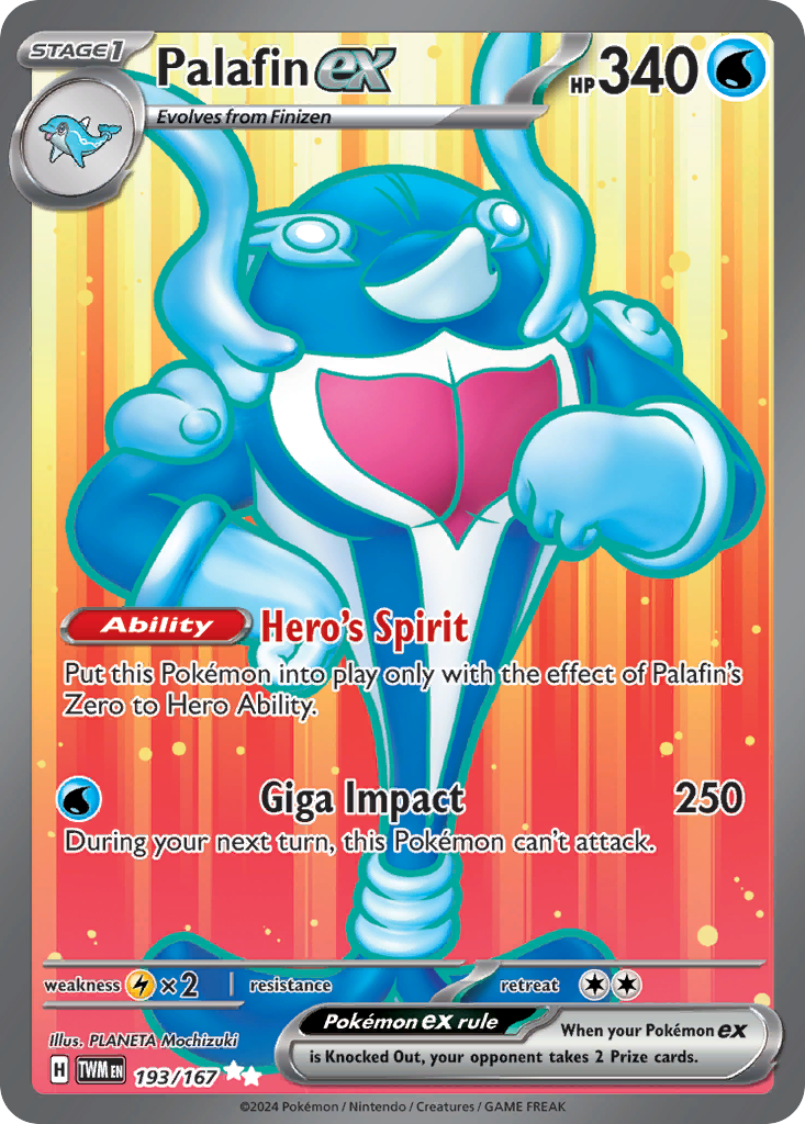 Palafin ex 193 Twilight Masquerade Pokémon card
