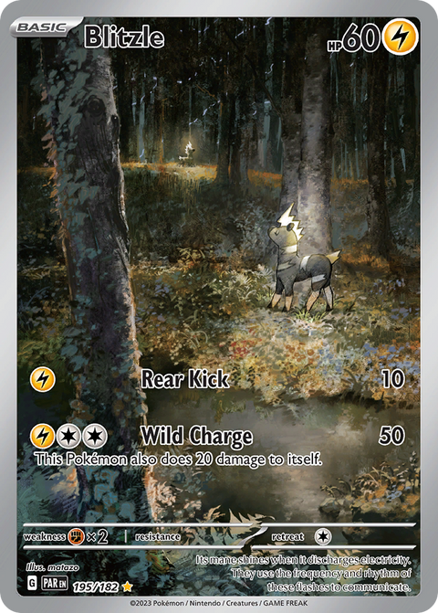 Blitzle 195 Paradox Rift Pokémon card