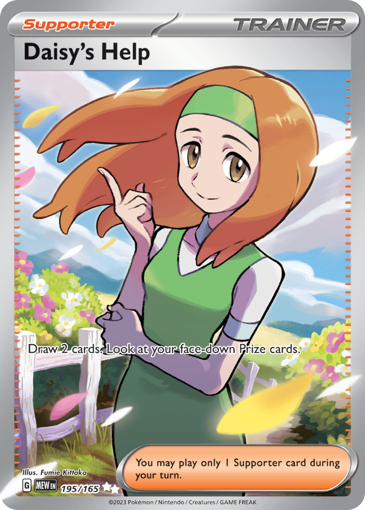 Daisy's Help 195 151 Pokémon card