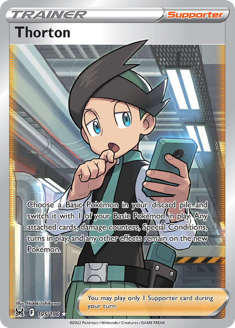 Thorton 195 Lost Origin Pokémon card