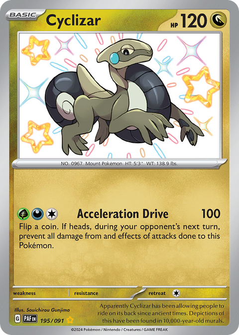 Cyclizar 195 Paldean Fates Pokémon card