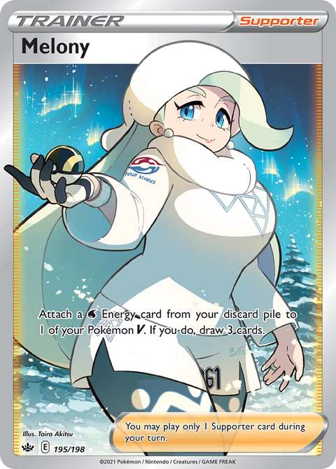 Melony 195 Chilling Reign Pokémon card