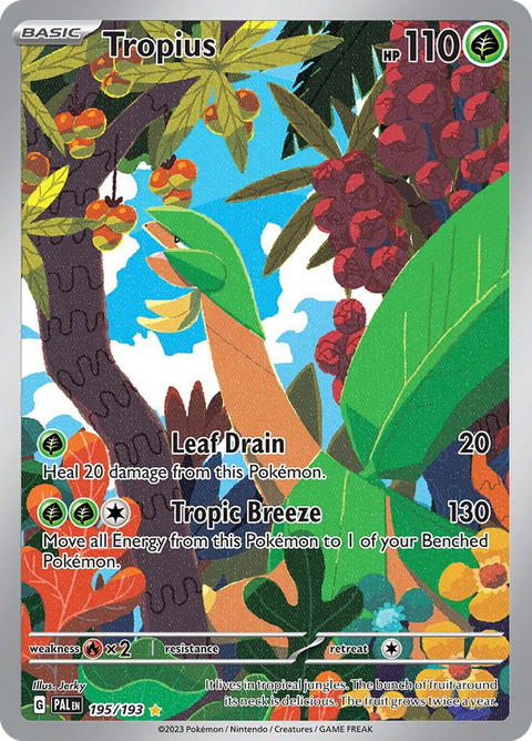 Tropius 195 Paldea Evolved Pokémon card