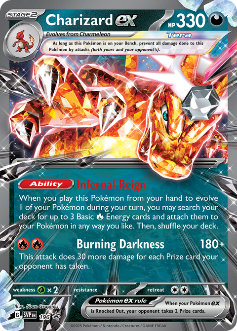 Charizard ex 196 Scarlet & Violet Black Star Promos Pokémon card