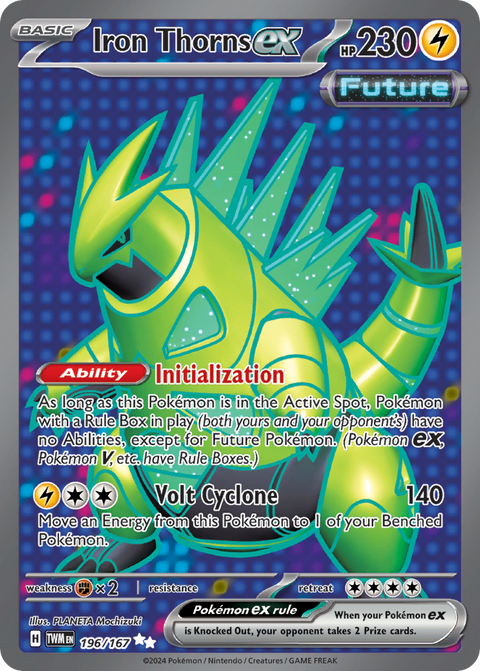 Iron Thorns ex 196 Twilight Masquerade Pokémon card