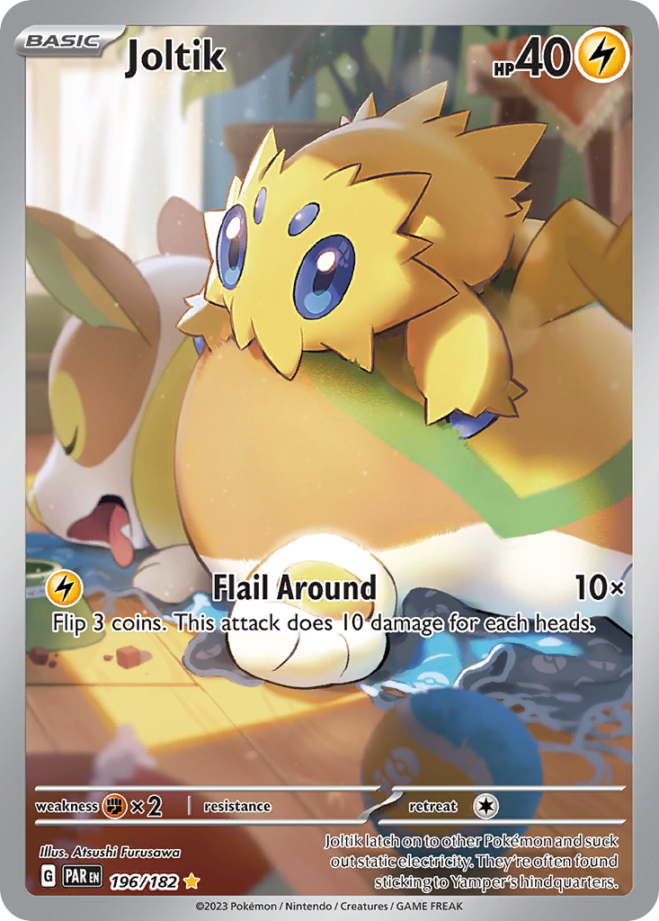 Joltik 196 Paradox Rift Pokémon card