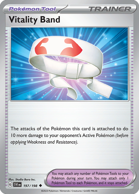 Vitality Band 197 Scarlet & Violet Pokémon card