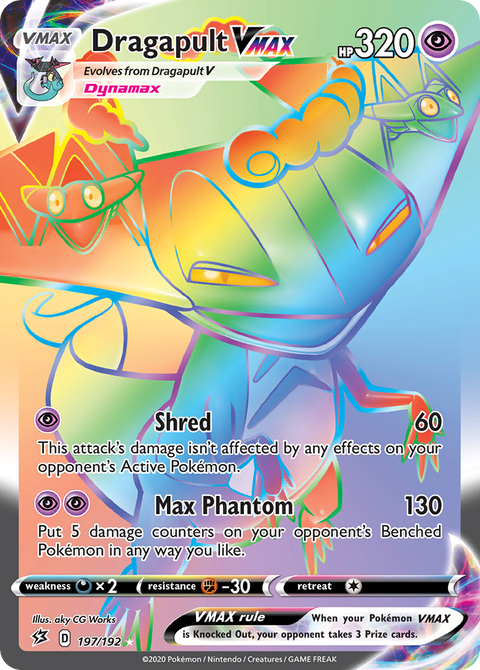 Dragapult VMAX 197 Rebel Clash Pokémon card