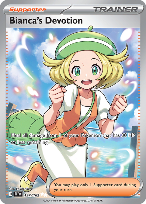 Bianca's Devotion 197 Temporal Forces Pokémon card