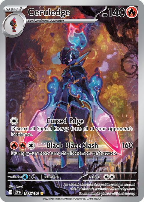 Ceruledge 197 Surging Sparks Pokémon card