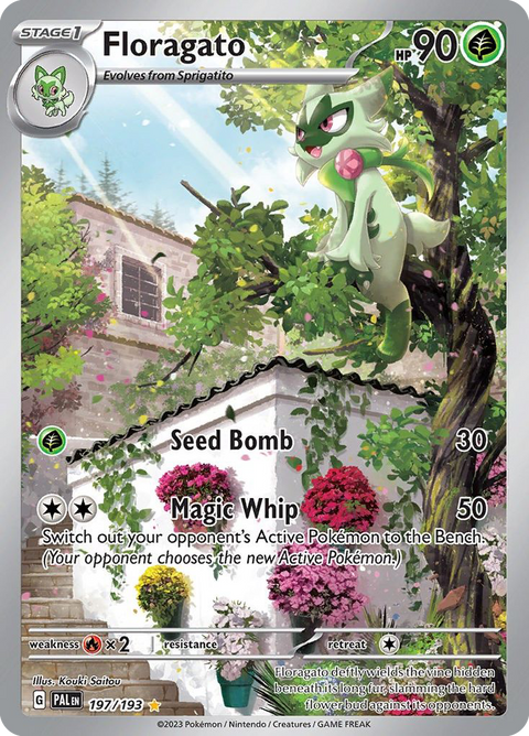 Floragato 197 Paldea Evolved Pokémon card