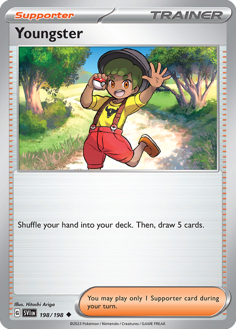 Youngster 198 Scarlet & Violet Pokémon card