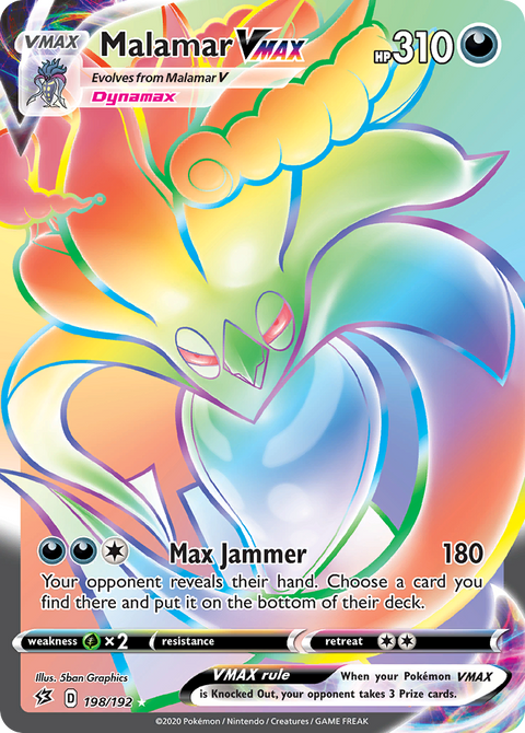 Malamar VMAX 198 Rebel Clash Pokémon card
