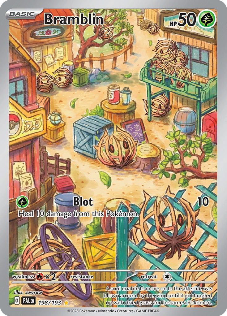 Bramblin 198 Paldea Evolved Pokémon card