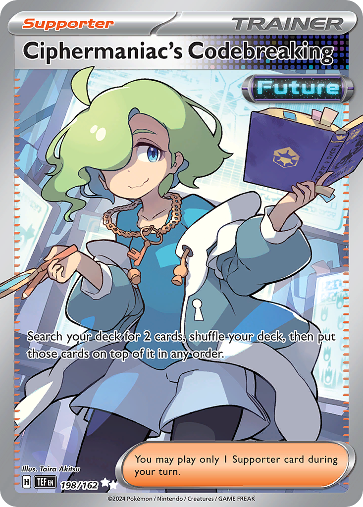 Ciphermaniac's Codebreaking 198 Temporal Forces Pokémon card