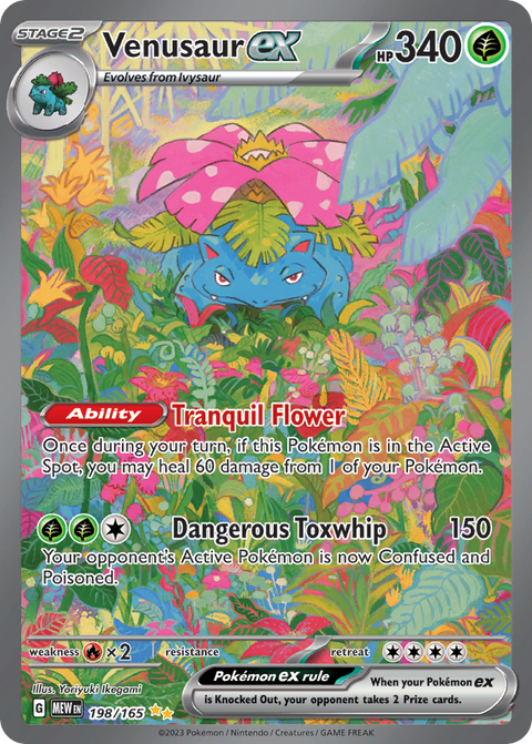 Venusaur ex 198 151 Pokémon card