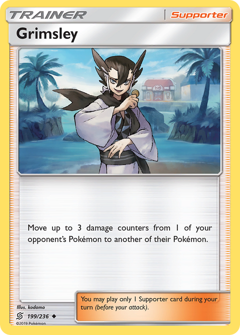 Grimsley 199 Unified Minds Pokémon card