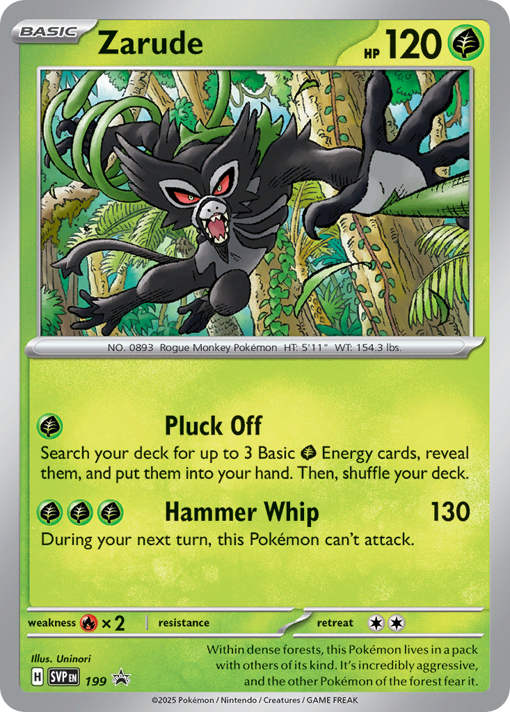 Zarude 199 Scarlet & Violet Black Star Promos Pokémon card