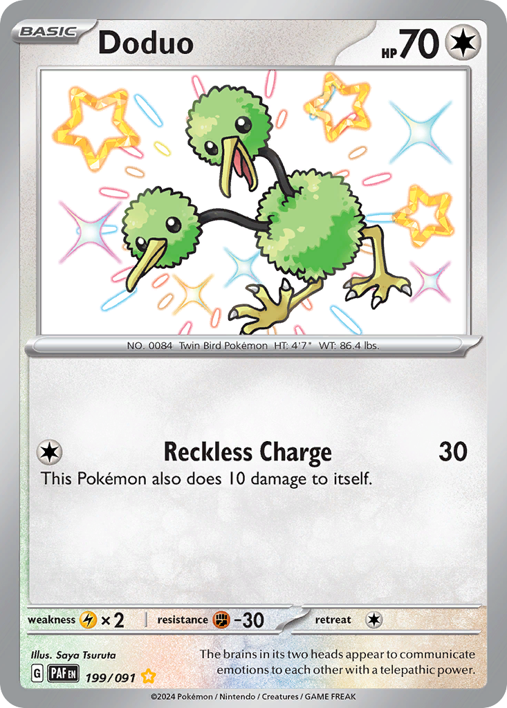 Doduo 199 Paldean Fates Pokémon card