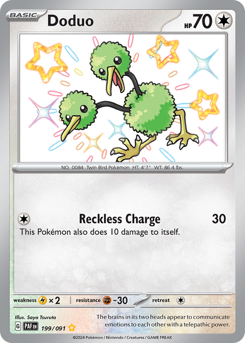 Doduo 199 Paldean Fates Pokémon card