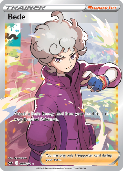 Bede 199 Sword & Shield Pokémon card