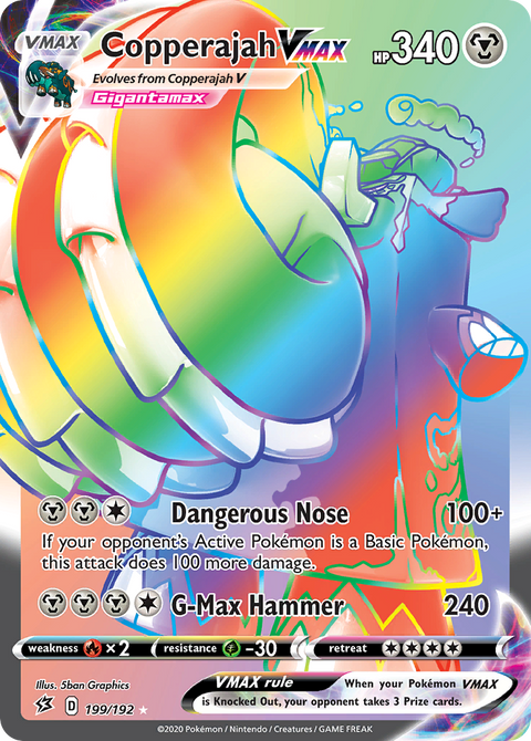 Copperajah VMAX 199 Rebel Clash Pokémon card