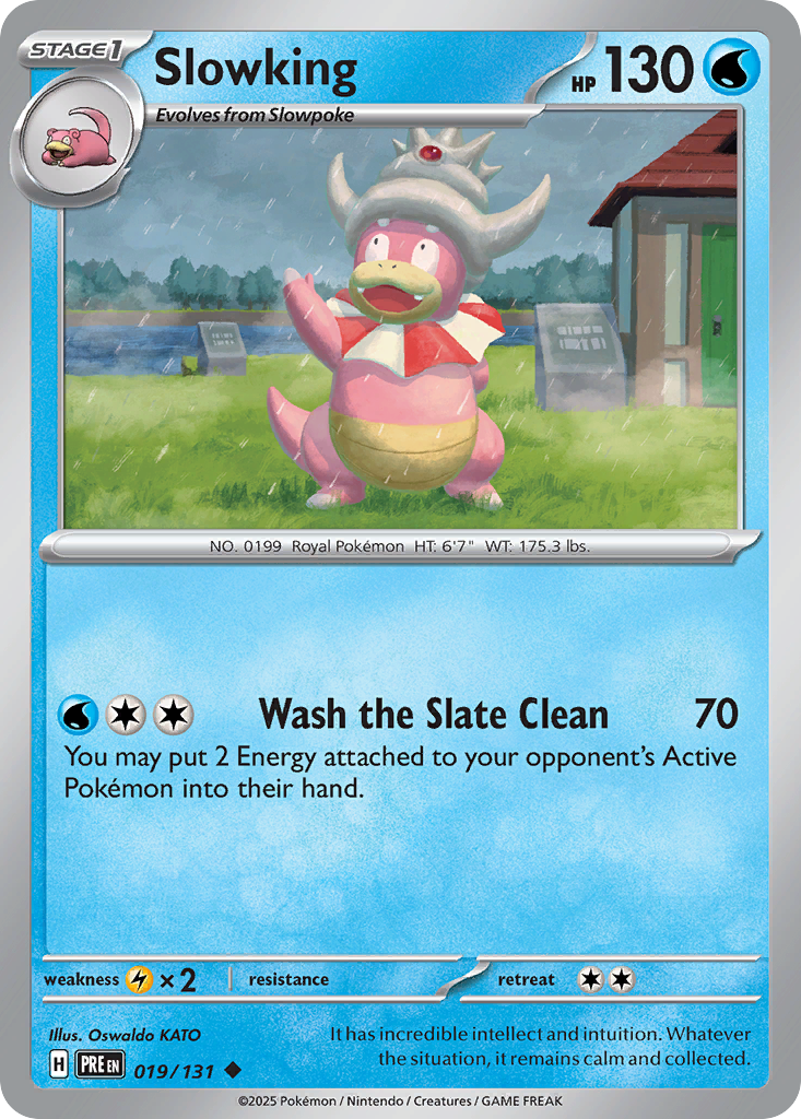 Slowking 19 Prismatic Evolutions Pokémon card
