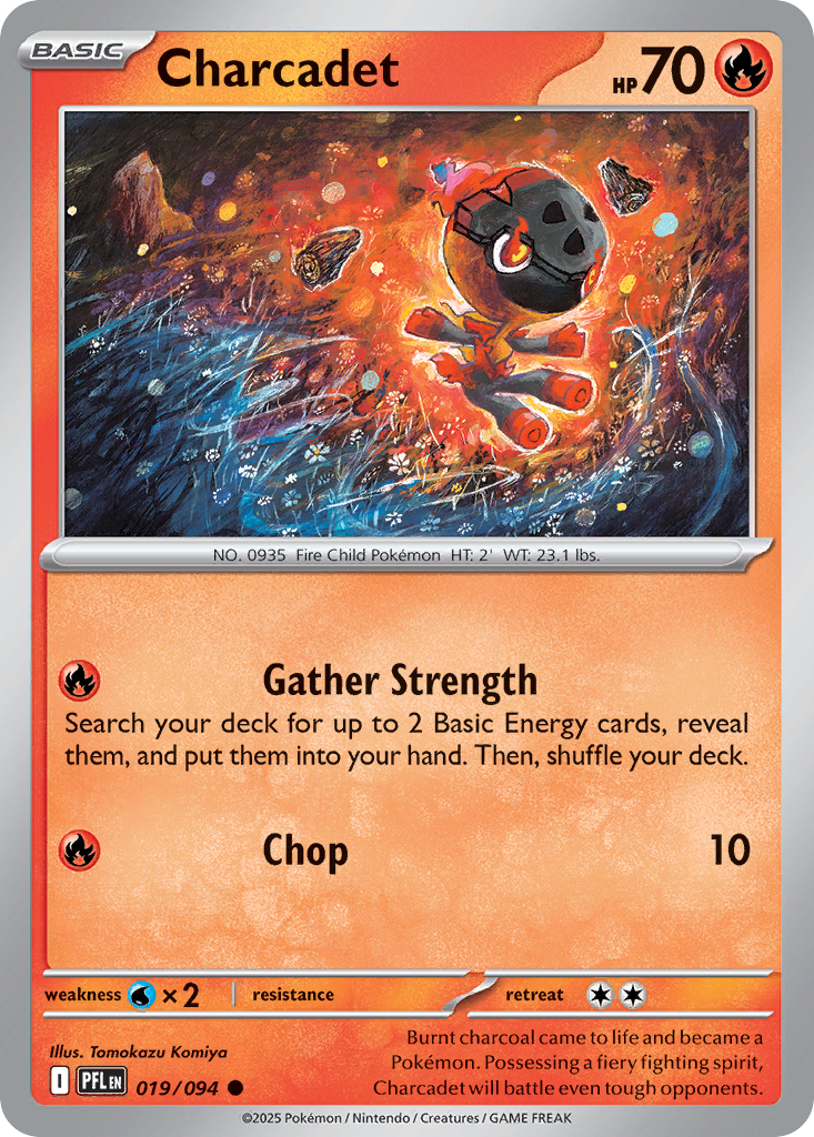 Charcadet 19 Phantasmal Flames Pokémon card