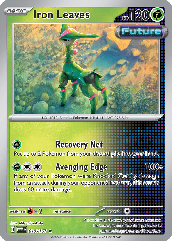 Iron Leaves 19 Twilight Masquerade Pokémon card