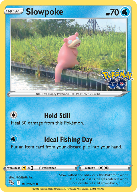 Slowpoke 19 Pokémon GO Pokémon card
