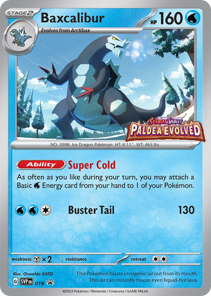 Baxcalibur 19 Scarlet & Violet Black Star Promos Pokémon card