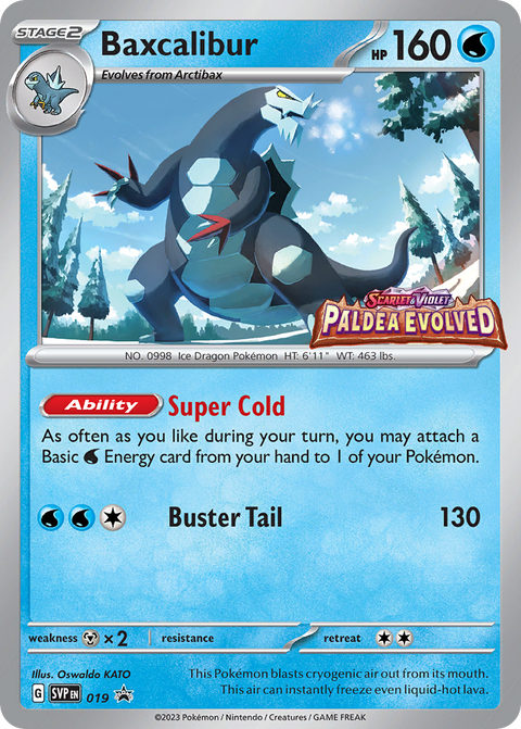 Baxcalibur 19 Scarlet & Violet Black Star Promos Pokémon card